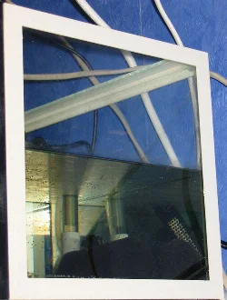 12 liter tank, with a white plactic frame