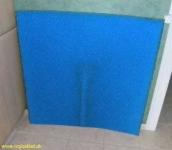 DIY HMF filter made of blue filter foam